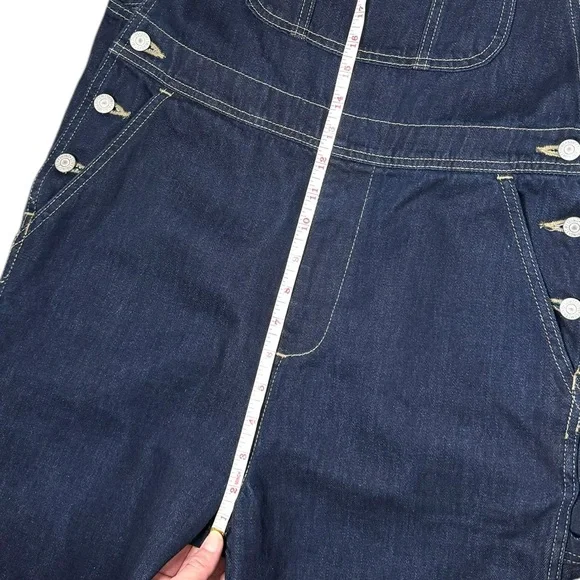 EDWIN | Something Workwear Japanese Denim 100% Cotton Dark Wash Overalls Small - Picture 10 of 10